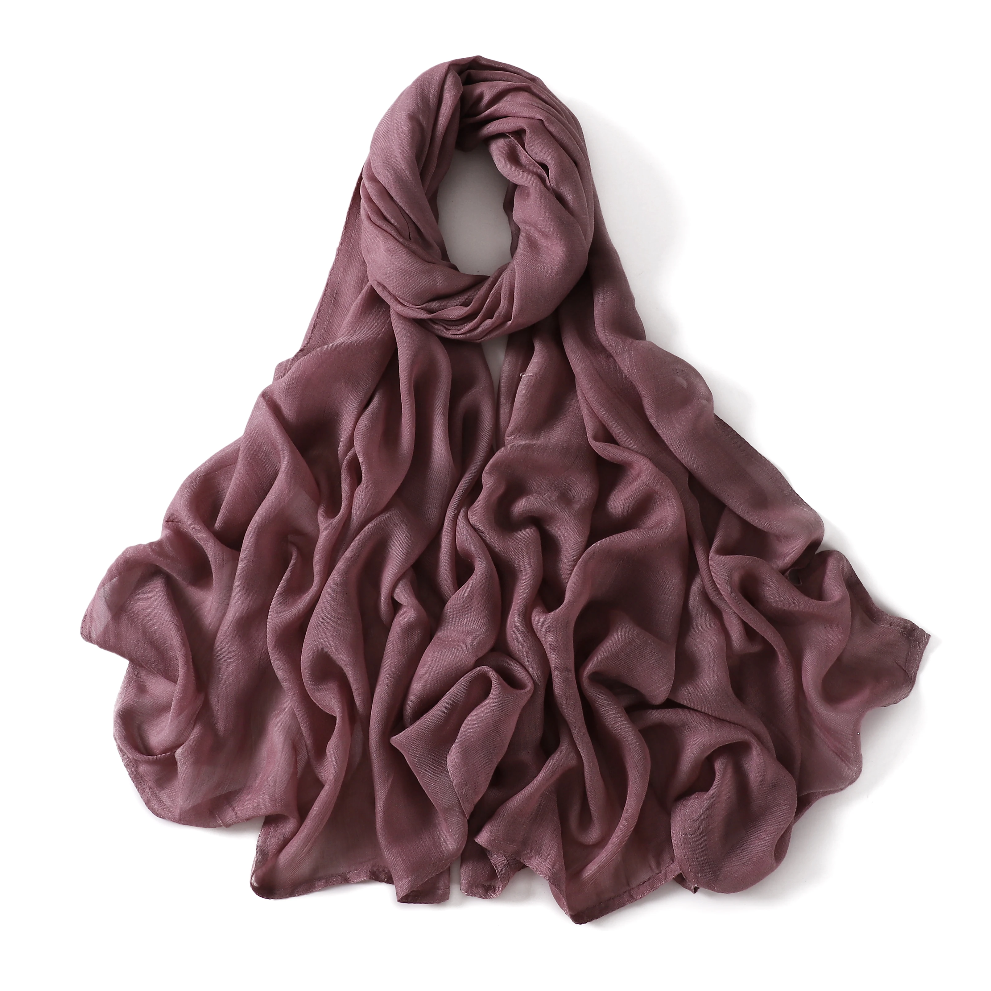 Cotton Rayon Modal Hijabs Scarf Headscarf Wraps Big Size Plain Long Shawls Muslim Women Hijab Islamic Turban Headbands 185*85cm
