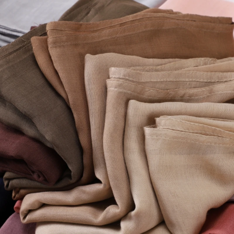 Cotton Rayon Modal Hijabs Scarf Headscarf Wraps Big Size Plain Long Shawls Muslim Women Hijab Islamic Turban Headbands 185*85cm