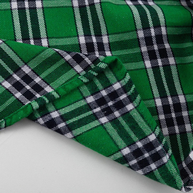 Mumaroho 2023 Autumn Winter Women Vintage Oversized Plaid Shirt Flannel Casual Long Sleeve Loose Fit Blouse Female
