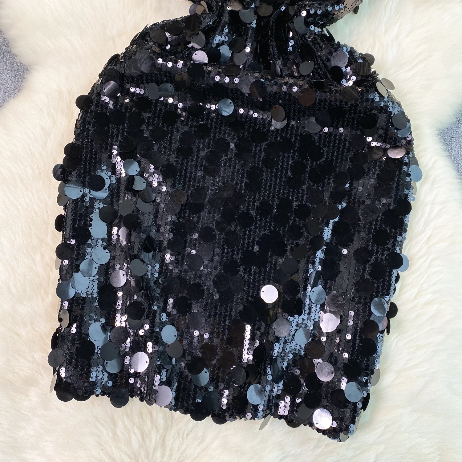Sexy Sequin velvet slip Dress Chic Vintage Evening Party Club Women Chic elegant Slim Hip Wrap dresses