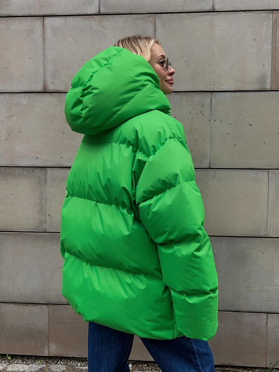 Bornladies Quilted Jacket Women Winter Loose Parkas Coat Vintage Bread Jacket Outwear Office Ladies Warm Cotton Puffer Jackets