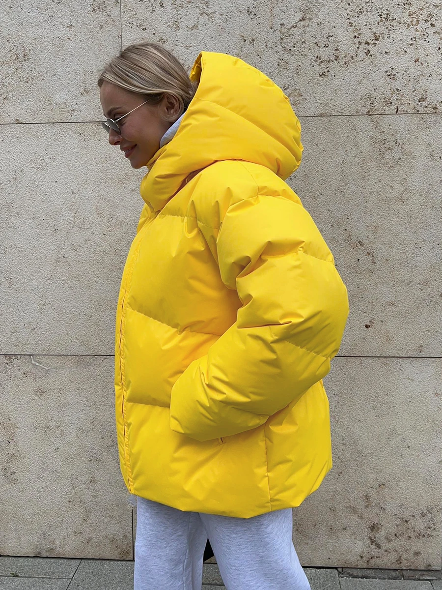 Bornladies Quilted Jacket Women Winter Loose Parkas Coat Vintage Bread Jacket Outwear Office Ladies Warm Cotton Puffer Jackets