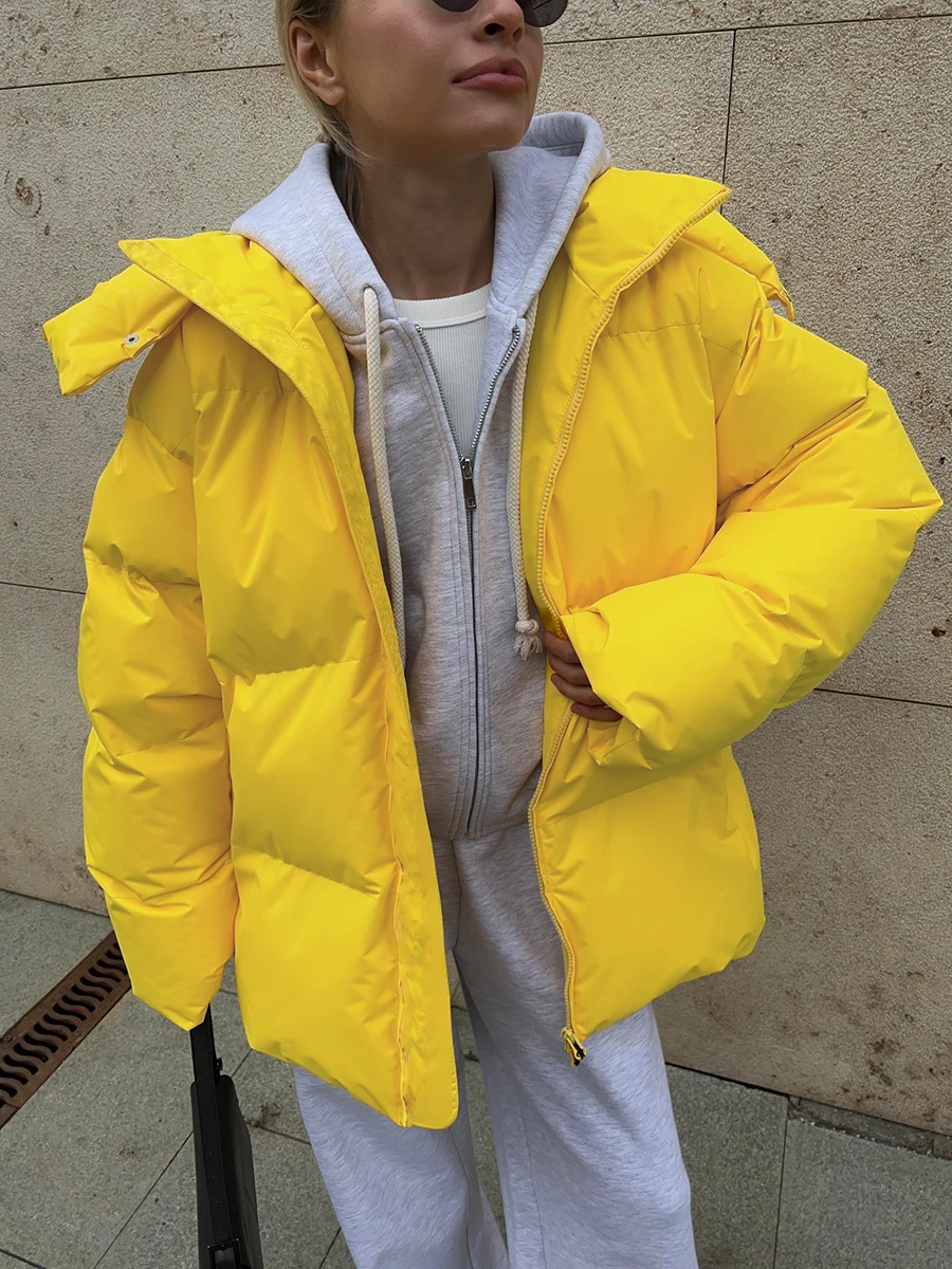 Bornladies Quilted Jacket Women Winter Loose Parkas Coat Vintage Bread Jacket Outwear Office Ladies Warm Cotton Puffer Jackets