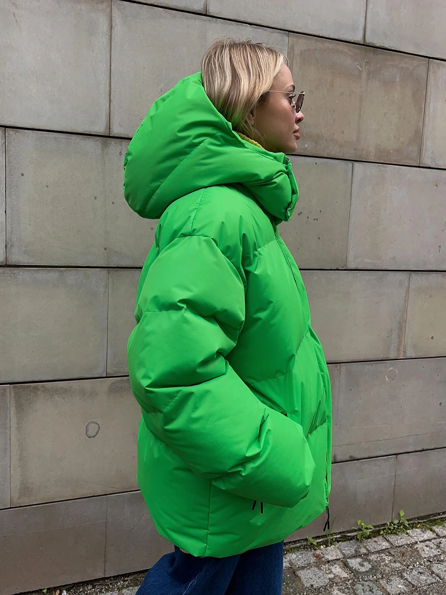 Bornladies Quilted Jacket Women Winter Loose Parkas Coat Vintage Bread Jacket Outwear Office Ladies Warm Cotton Puffer Jackets