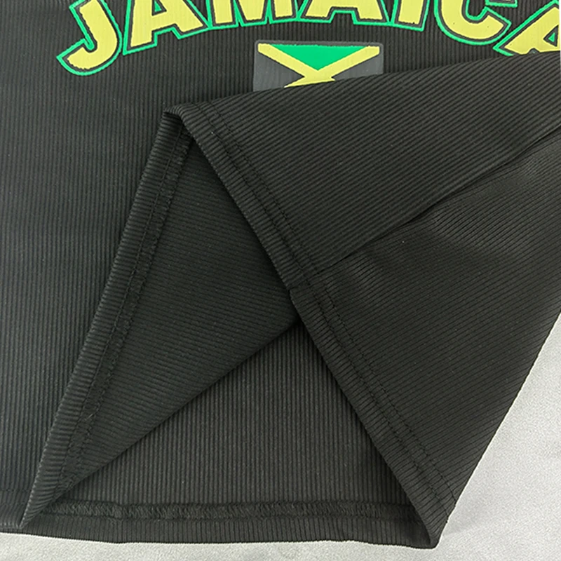 Women Sexy JAMAICA Vest Ribbed Slim Camis Sleeveless O Neck Tank Top Crop Tops 2024 Summer Female Casual Black Camisole T-shirt