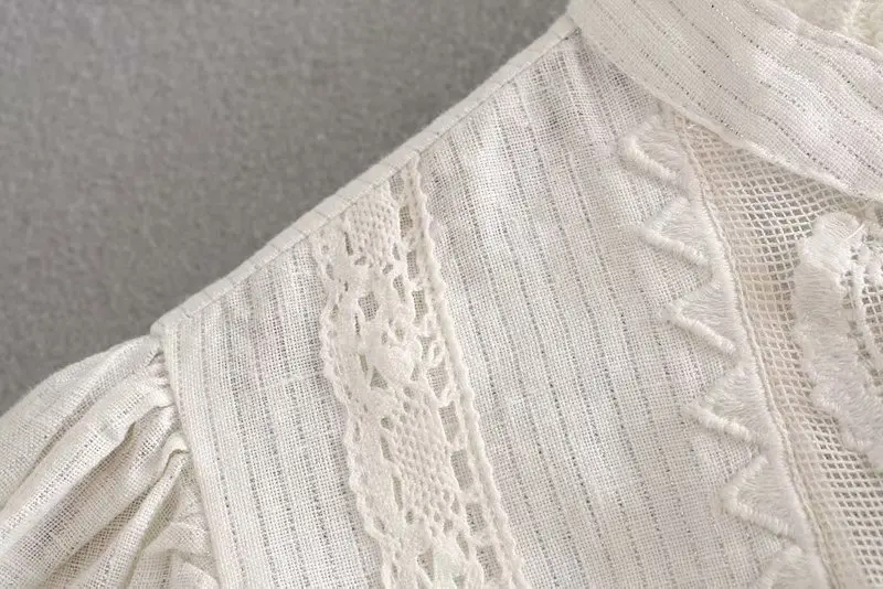 GypsyLady Boho Embroidery Lace Chic Blouses Shirts Summer Spring Women Hollow Out Long Sleeve Sexy Ladies Shirt Tops Blouses new