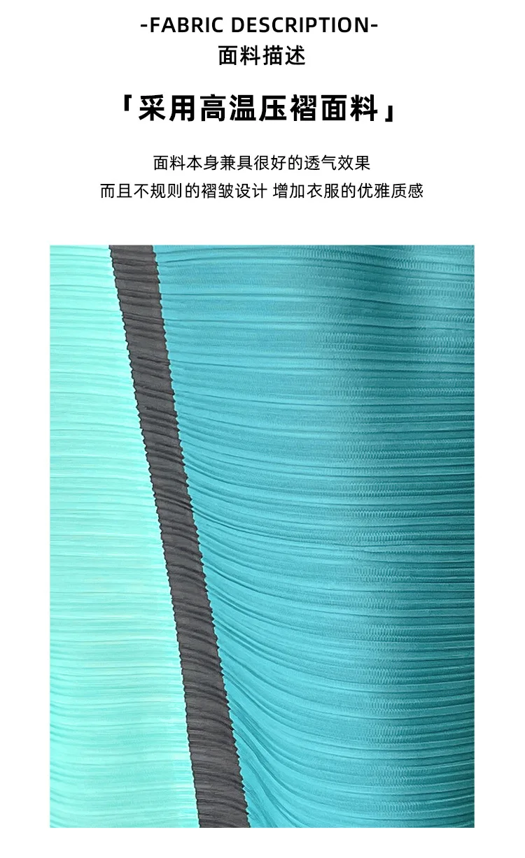 Miyake Pleated Geometric Print Dress for Women's 2024 Autumn New Original Designer Long Sleeve Pleated Loose Plus Size Dress