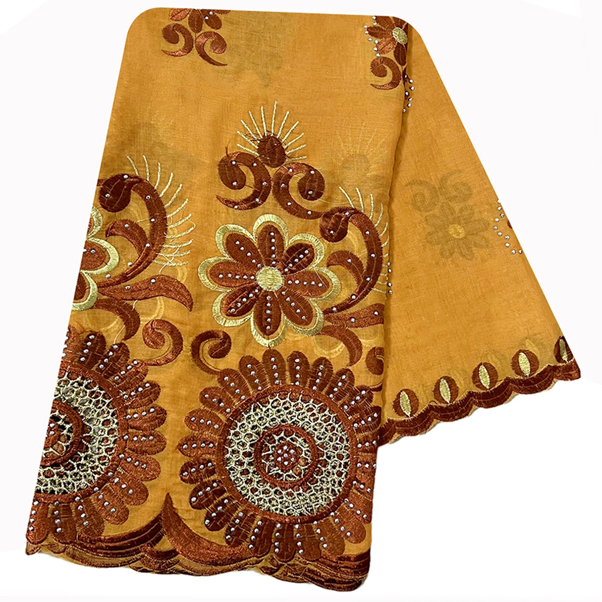 2026 Latest Hot Sales 100% Cotton Big Size Scarf African Women Hijab Scarf Embrodiery Muslim Scarf For Pray On Wholesale Price