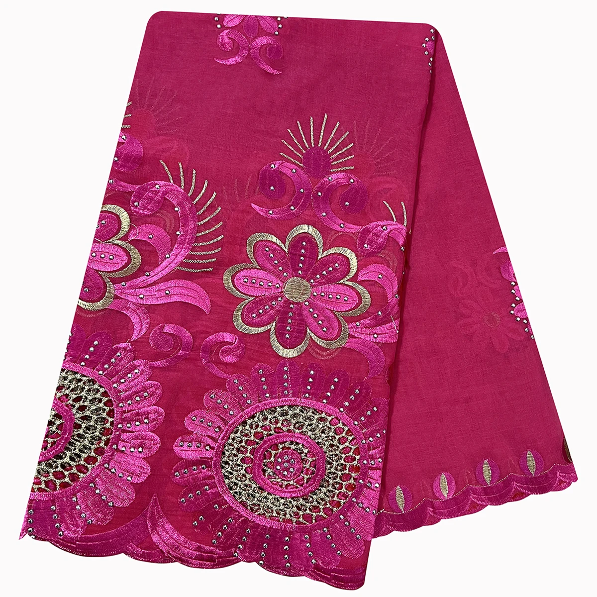 2026 Latest Hot Sales 100% Cotton Big Size Scarf African Women Hijab Scarf Embrodiery Muslim Scarf For Pray On Wholesale Price