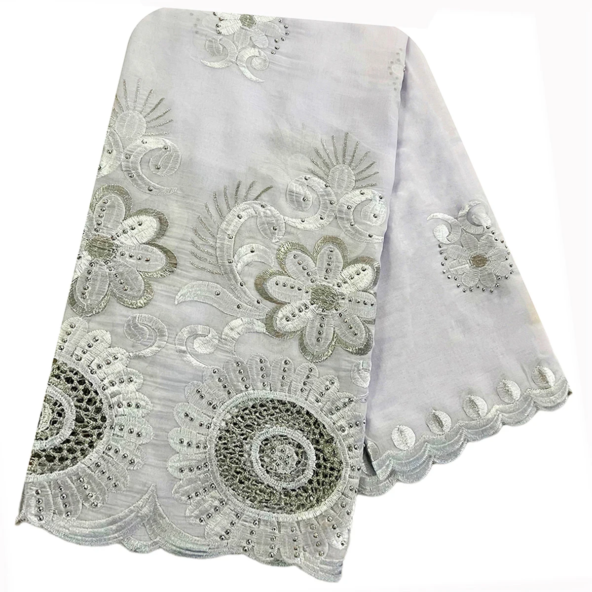 2026 Latest Hot Sales 100% Cotton Big Size Scarf African Women Hijab Scarf Embrodiery Muslim Scarf For Pray On Wholesale Price
