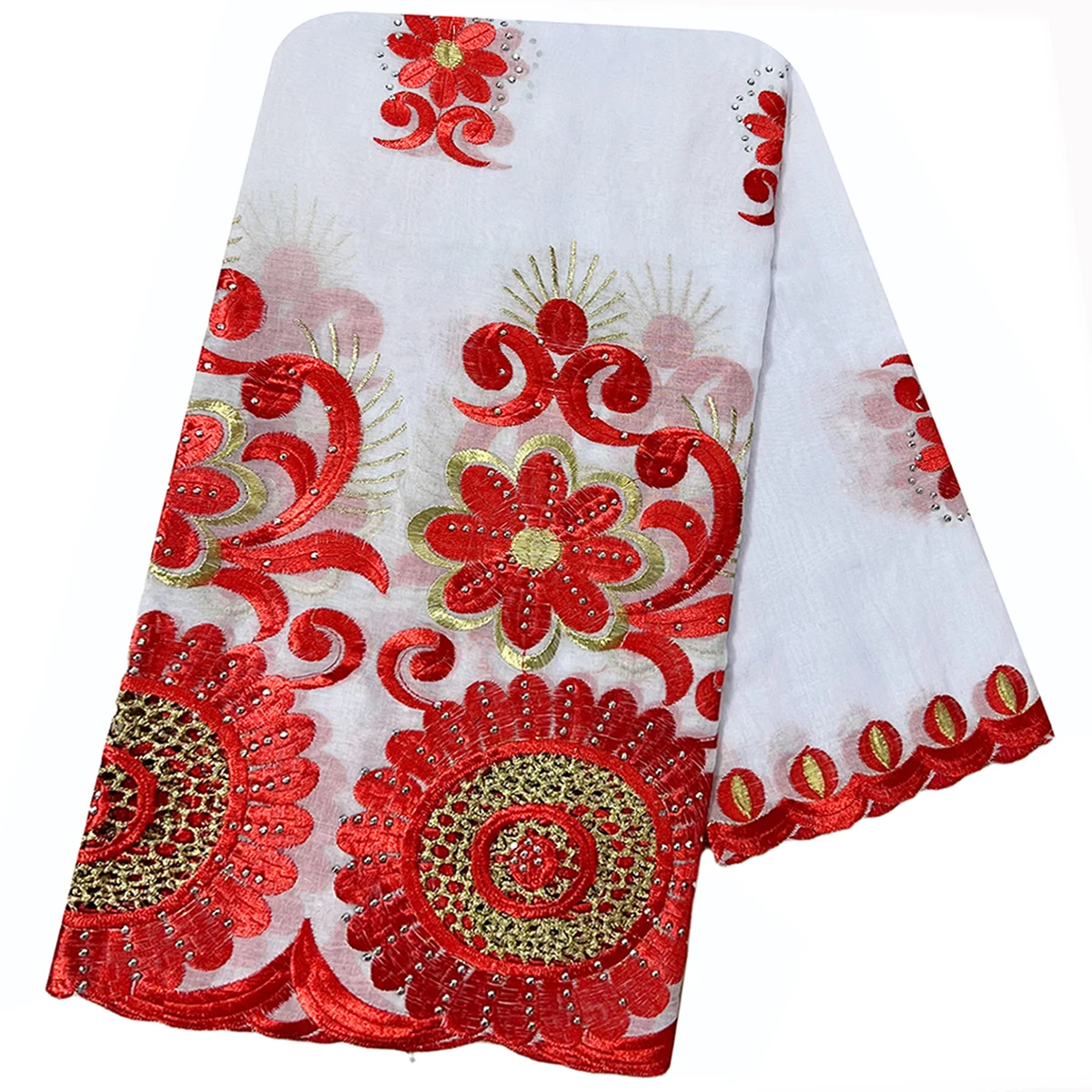 2026 Latest Hot Sales 100% Cotton Big Size Scarf African Women Hijab Scarf Embrodiery Muslim Scarf For Pray On Wholesale Price