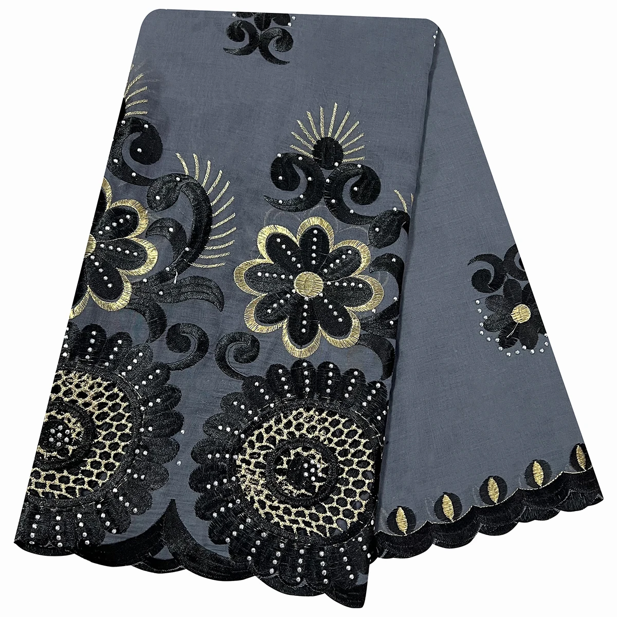 2026 Latest Hot Sales 100% Cotton Big Size Scarf African Women Hijab Scarf Embrodiery Muslim Scarf For Pray On Wholesale Price