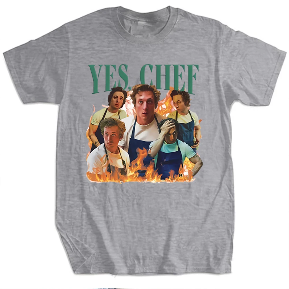 Yes, Chef T-Shirt Tv Show The Bear Shirt Jeremy Allen White Hoamge Tee Carmen Berzatto Shirts Original Beef of Chicagoland Tops