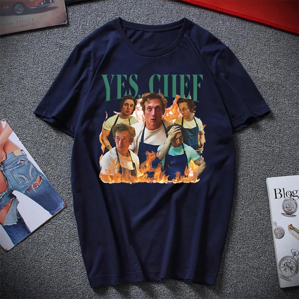 Yes, Chef T-Shirt Tv Show The Bear Shirt Jeremy Allen White Hoamge Tee Carmen Berzatto Shirts Original Beef of Chicagoland Tops