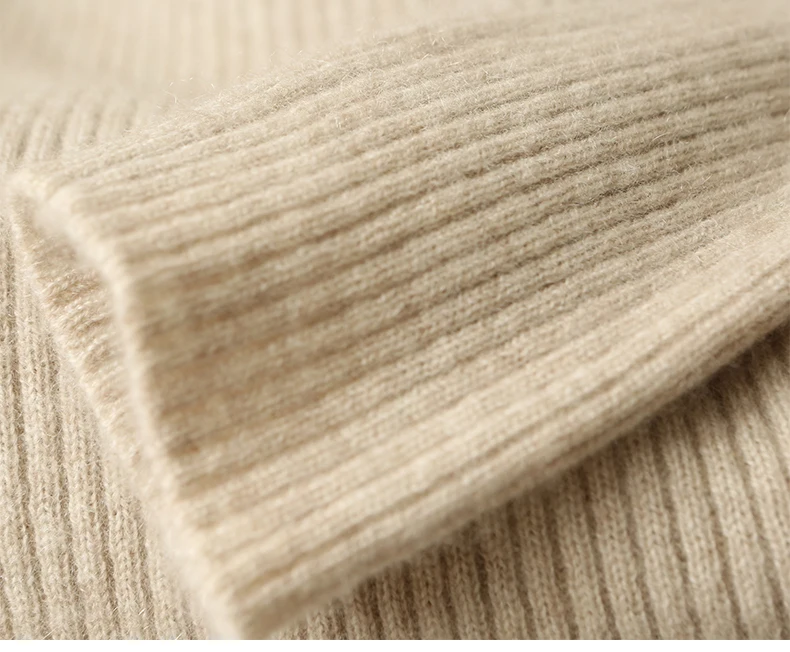 LONGMING Women Knitted Dress 100% Wool Sweater Dress Autumn Winter Slim Knit Maxi Long Sweater Dress Lady Pullover Dresses Solid