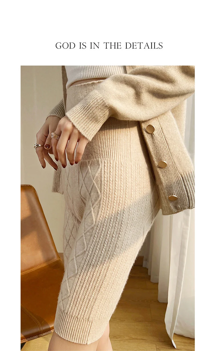 Autumn Winter Wool Women's Knitted Shorts High Waist Belly Protection Pants Warm Cashmere Inner Pajamas Bottoms