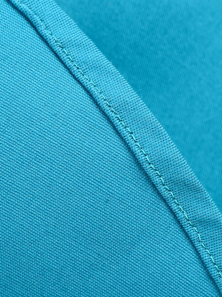 Tonval Peter Pan Collar Puff Sleeve Turquoise Cotton Dresses Women 2026 Elegant Plain Vintage Style Pockets Side Midi Dress