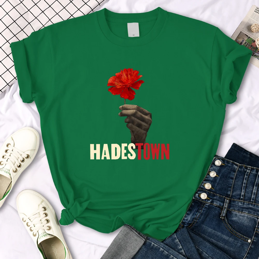 Old Sad Song Hadestown T Shirt Woman Fashion Street Short Sleeve Hip Hop Cool Clothes Summer Casual T-Shirt Female