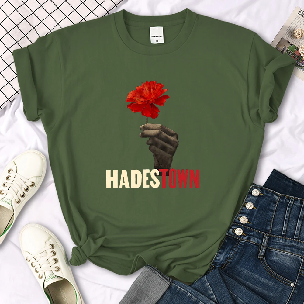 Old Sad Song Hadestown T Shirt Woman Fashion Street Short Sleeve Hip Hop Cool Clothes Summer Casual T-Shirt Female