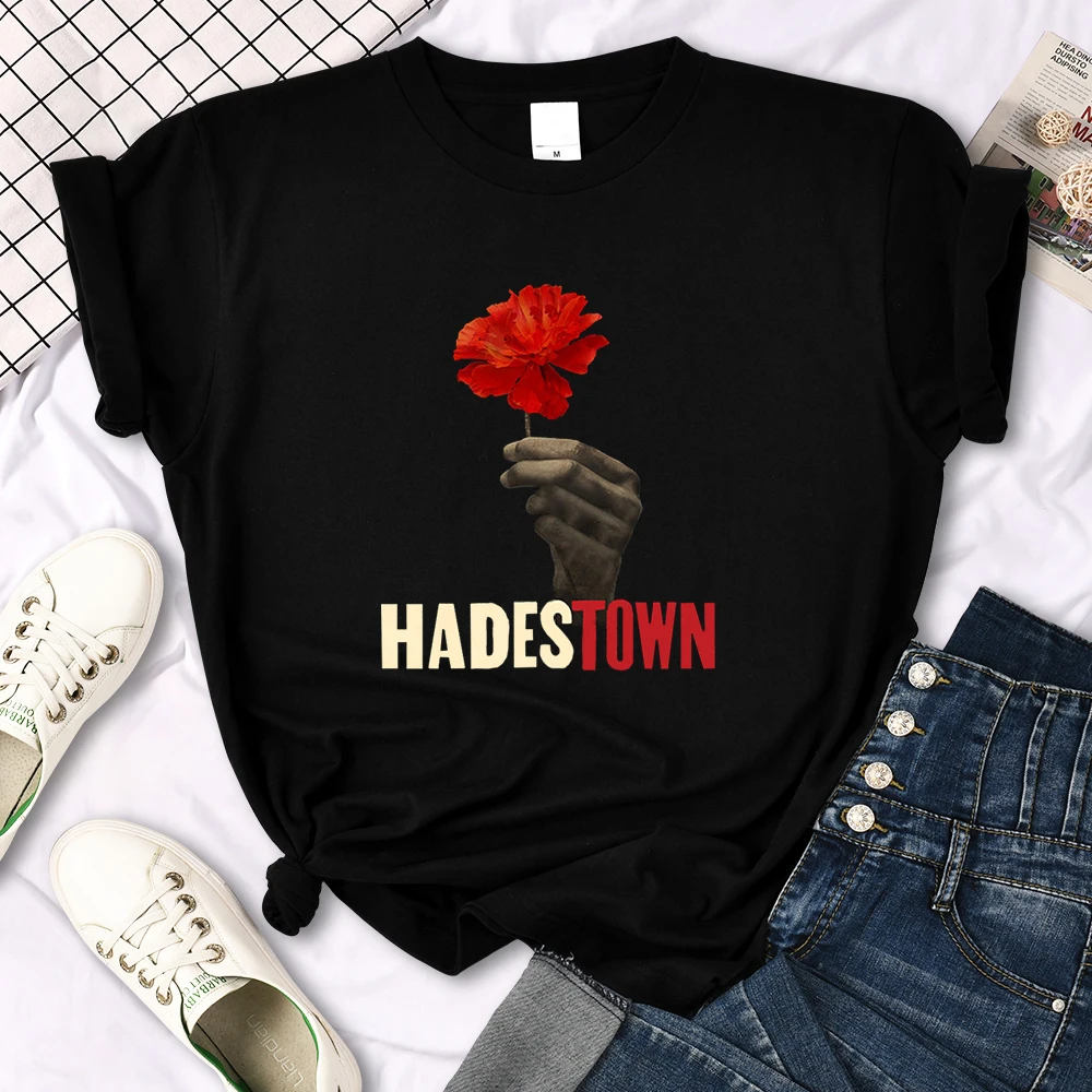 Old Sad Song Hadestown T Shirt Woman Fashion Street Short Sleeve Hip Hop Cool Clothes Summer Casual T-Shirt Female
