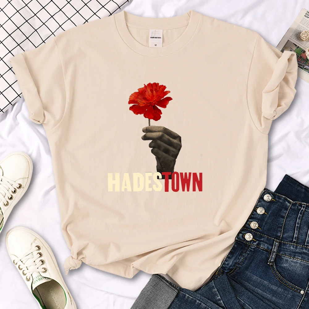 Old Sad Song Hadestown T Shirt Woman Fashion Street Short Sleeve Hip Hop Cool Clothes Summer Casual T-Shirt Female