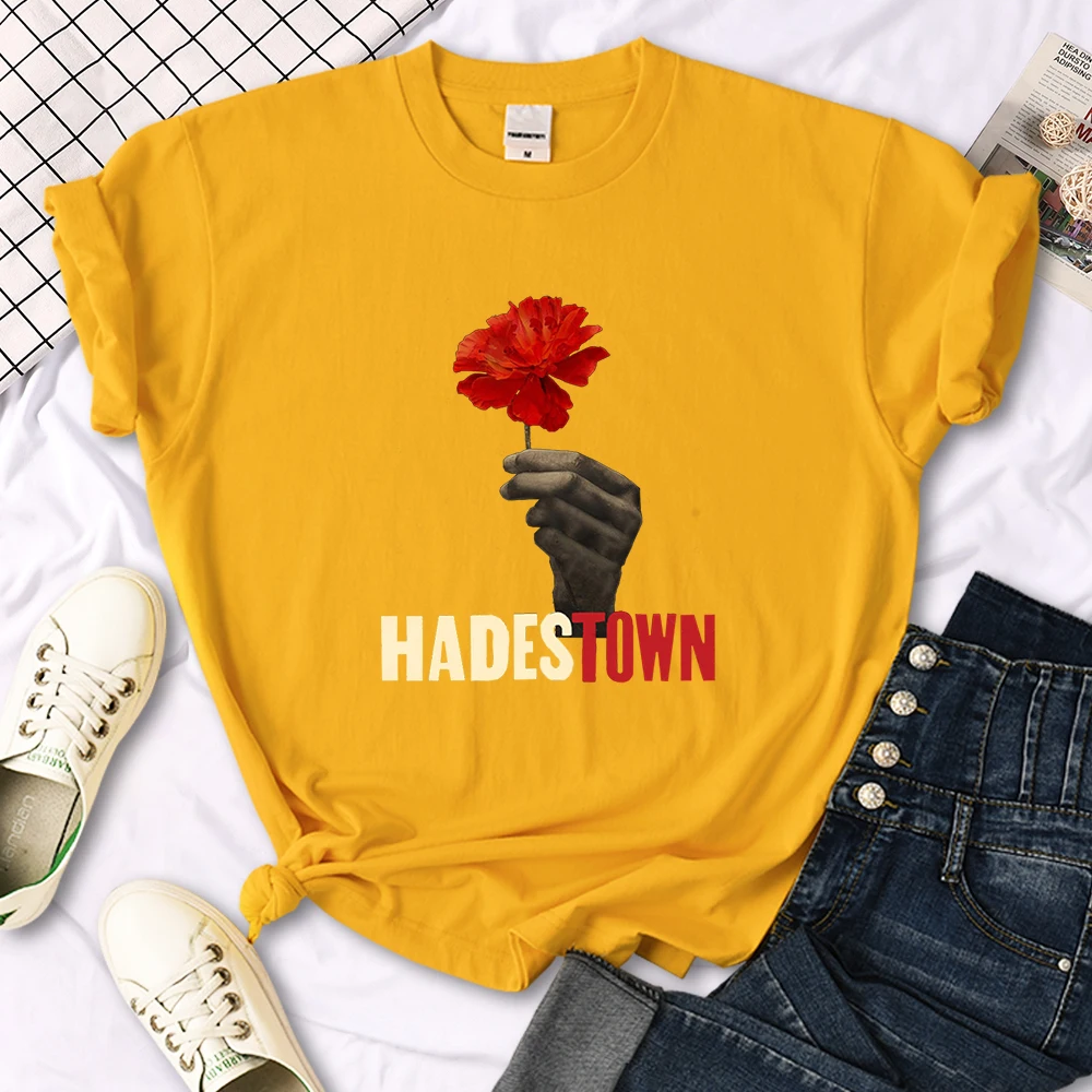 Old Sad Song Hadestown T Shirt Woman Fashion Street Short Sleeve Hip Hop Cool Clothes Summer Casual T-Shirt Female