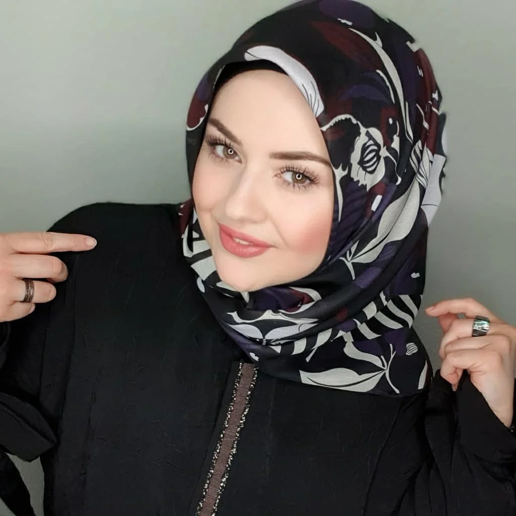 Muslim Instant Turban Satin Printed Square Hijab Abaya Scarf Women Luxury Hijabs For Woman Abayas Jersey Islamic Dress Turbans