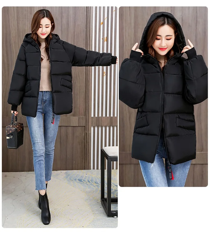 2026 New Special Size 8XL Jacket Woman Winter Down Cotton Jackets Female Fashion Loose Warm Hooded Parka Hooded Outerwear Beige