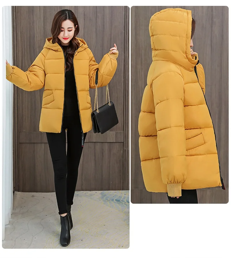 2026 New Special Size 8XL Jacket Woman Winter Down Cotton Jackets Female Fashion Loose Warm Hooded Parka Hooded Outerwear Beige