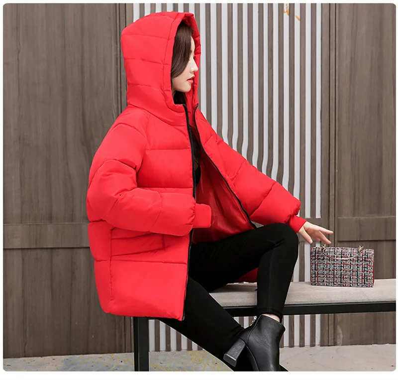 2026 New Special Size 8XL Jacket Woman Winter Down Cotton Jackets Female Fashion Loose Warm Hooded Parka Hooded Outerwear Beige