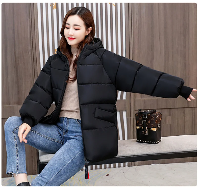2026 New Special Size 8XL Jacket Woman Winter Down Cotton Jackets Female Fashion Loose Warm Hooded Parka Hooded Outerwear Beige
