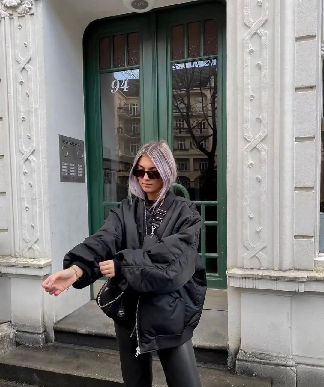 YENKYE 2022 Fashion Women Green Loose Jacket Vintage Long Sleeve Zipper Streetwear Coat Female Autumn Outerwear