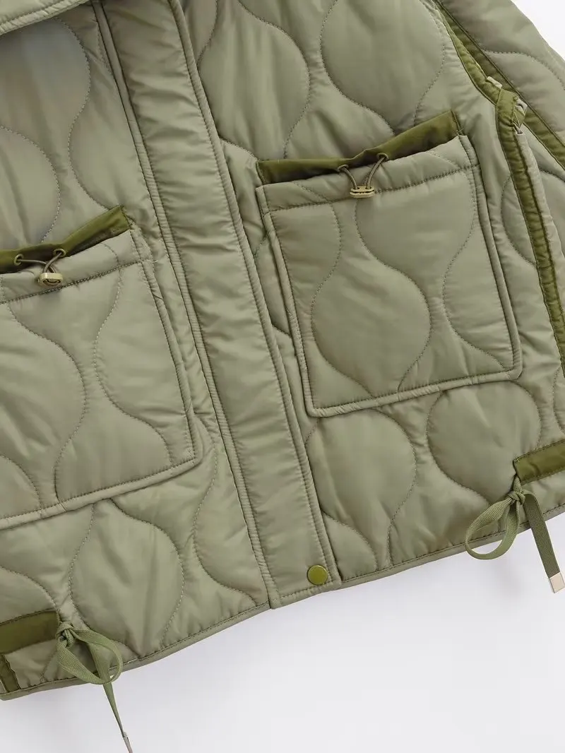 CHARMCHANT utumn Winter Parkas For Women Retro Zipper High Quality Luxury Warm Coats For Women Coat And Jacket With Big Pocket