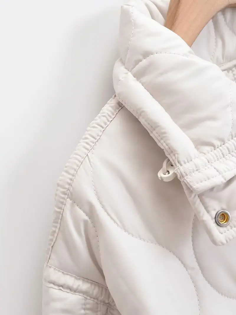 CHARMCHANT utumn Winter Parkas For Women Retro Zipper High Quality Luxury Warm Coats For Women Coat And Jacket With Big Pocket