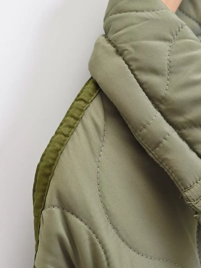 CHARMCHANT utumn Winter Parkas For Women Retro Zipper High Quality Luxury Warm Coats For Women Coat And Jacket With Big Pocket