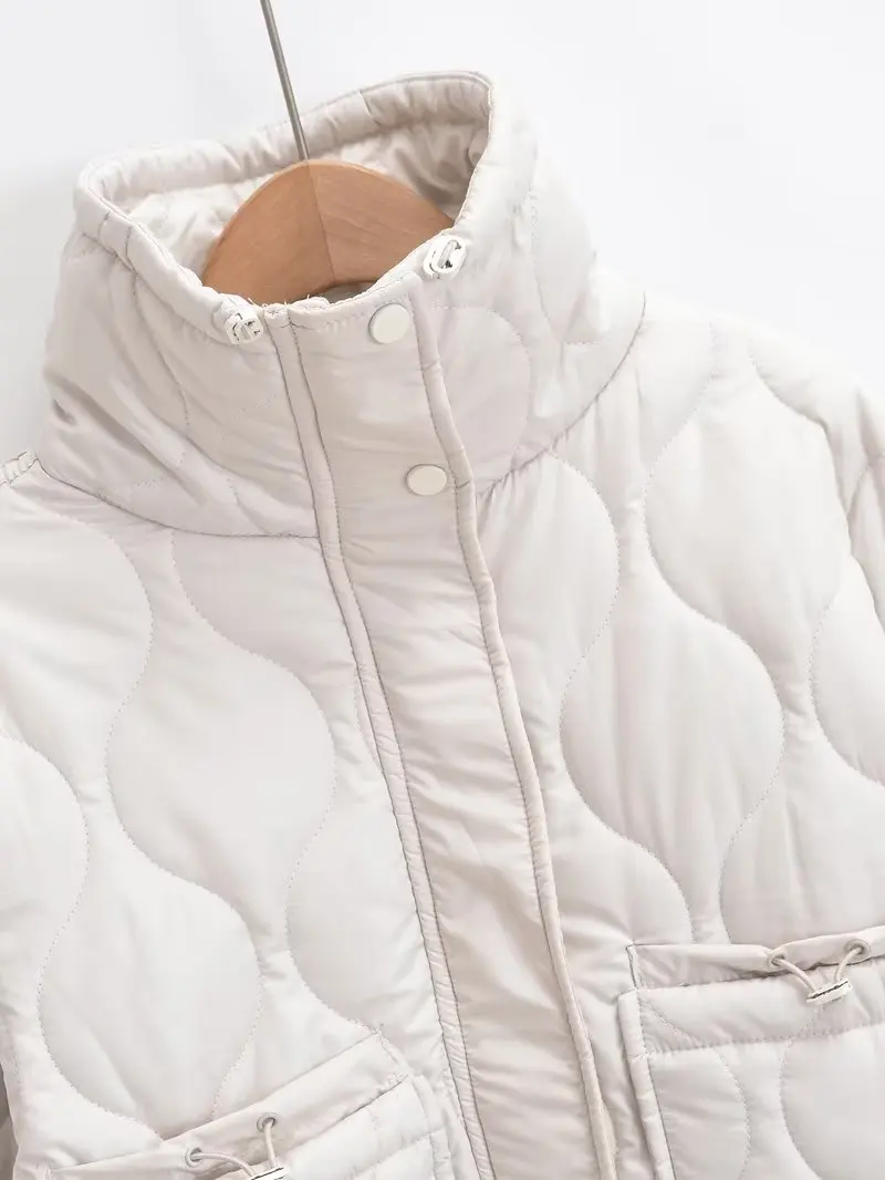 CHARMCHANT utumn Winter Parkas For Women Retro Zipper High Quality Luxury Warm Coats For Women Coat And Jacket With Big Pocket