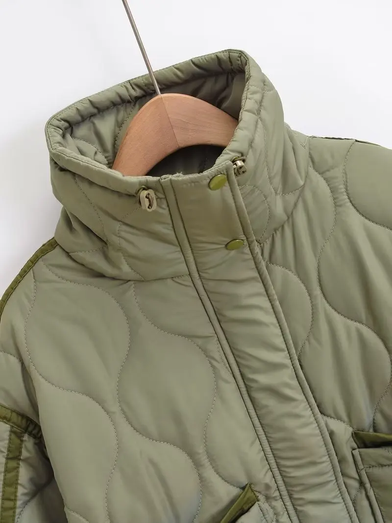 CHARMCHANT utumn Winter Parkas For Women Retro Zipper High Quality Luxury Warm Coats For Women Coat And Jacket With Big Pocket