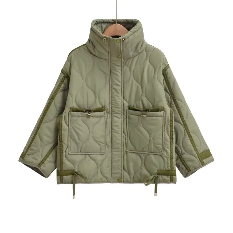 CHARMCHANT utumn Winter Parkas For Women Retro Zipper High Quality Luxury Warm Coats For Women Coat And Jacket With Big Pocket