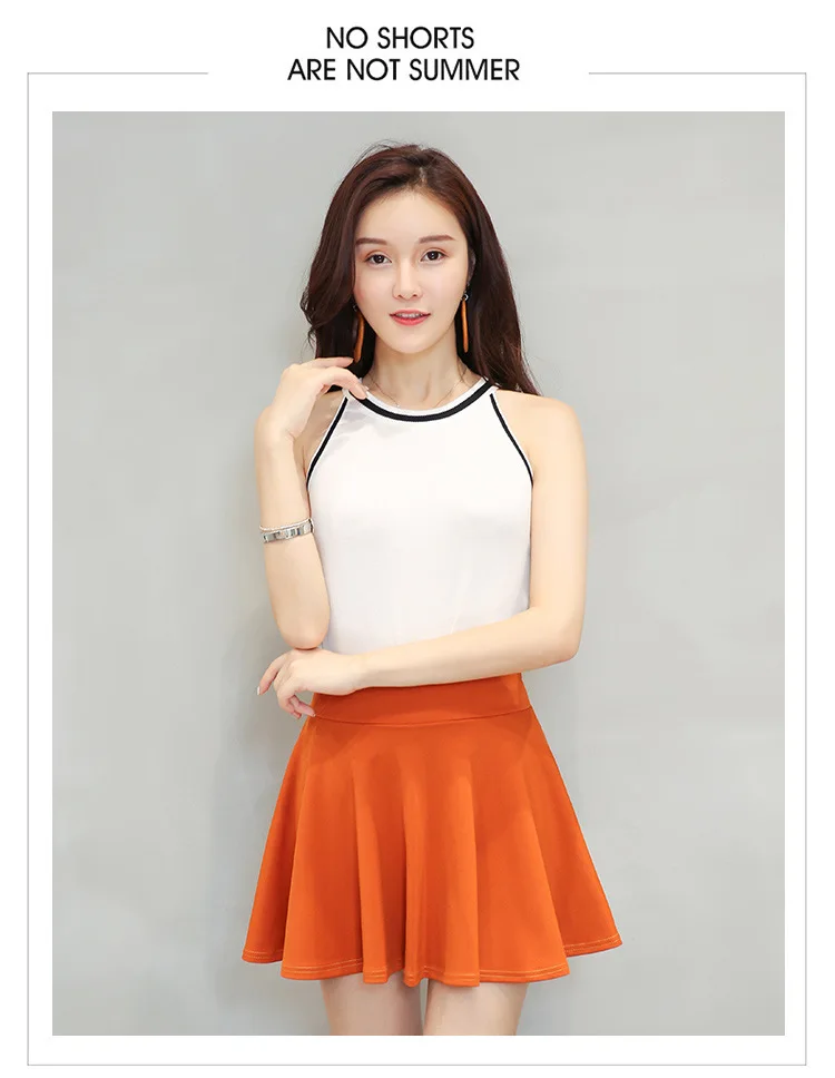 Women's Basic Skirt Summer Shorts Skirt Fashion Versatile School Pleated Casual Mini Skater Plus Size 4XL Fluffy Flared Skirt