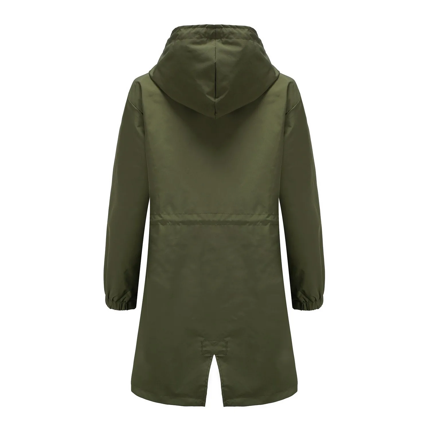 Fahsyee Raincoat Women, Rain Jacket Waterproof Raincoat Hooded Windbreaker Outdoor Long Active
