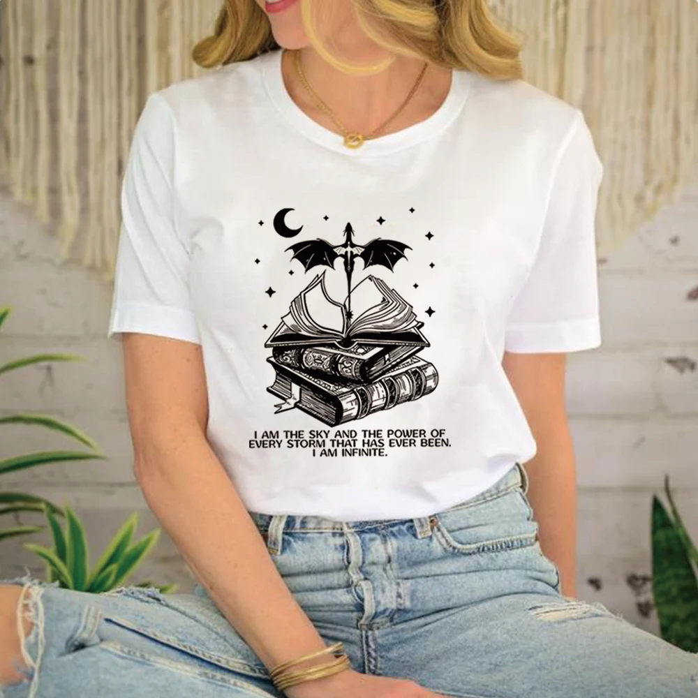 I Am The Sky T Shirt Vintage Basgiath War College Tshirt Fourth Wing Tee Dragon Rider Tops Bookish The Empyrean Series Tees