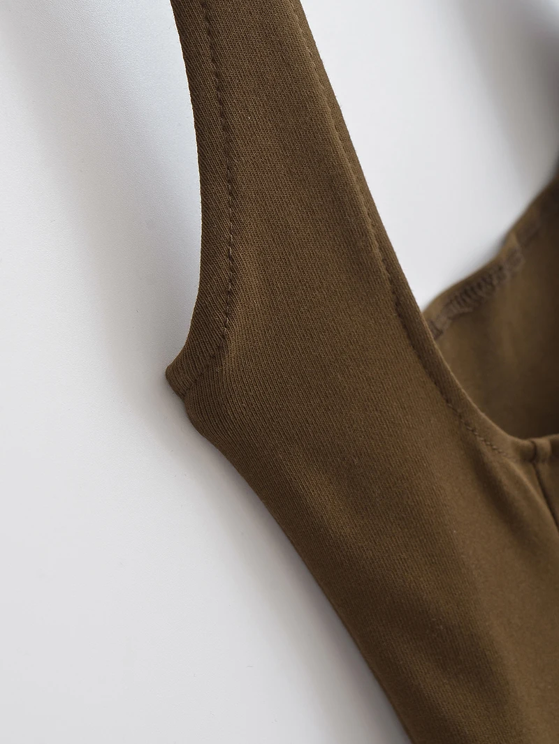 New in Mini dresses for women 2024 Summer black short dresses evening party sexy dress button up halter dress elegant brown