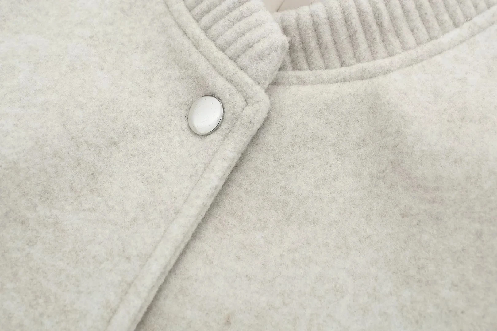 HH Women Cropped Bomber Jacket Female Autumn Casual Button Down Coat with Pockets Women's Fashion Long Sleeve Outerwear