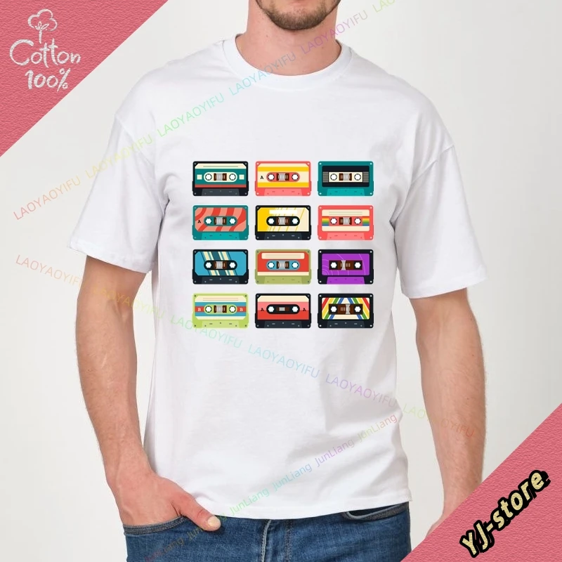 100% Cotton Funny T Shirts the 80s 90s Vintage Birthday Gift Streetwear Women's T-shirt Short Sleeve Tee Y2k Men's Clothing Tops