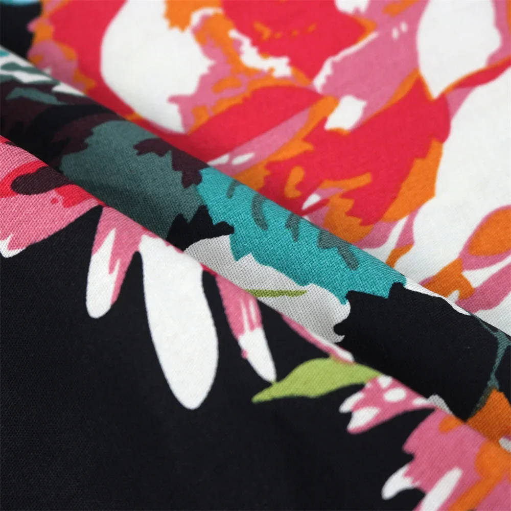 2024 Women Causal A Line Swing Runway Skirt Floral Print Fashion Sexy Summer Vintage Skirt Slim High Waist Pinup 50s 60s Skirts