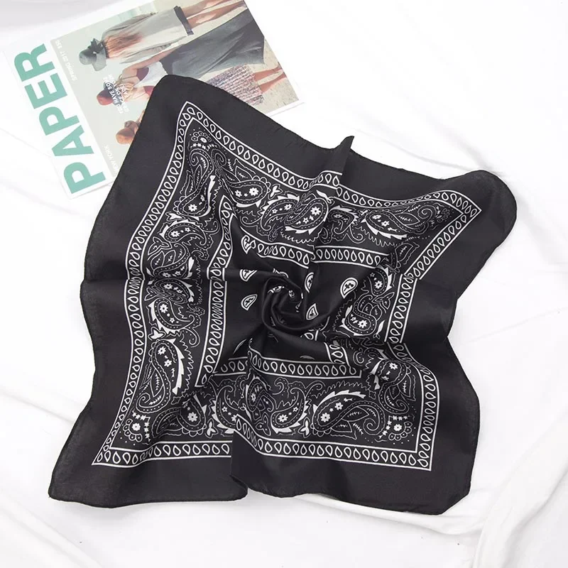 Unisex Men Women Bandana Hairband Cowboy Mens Biker Sports Headwear Wrist Hairwrap Paisley Head Wrap Square Scarf