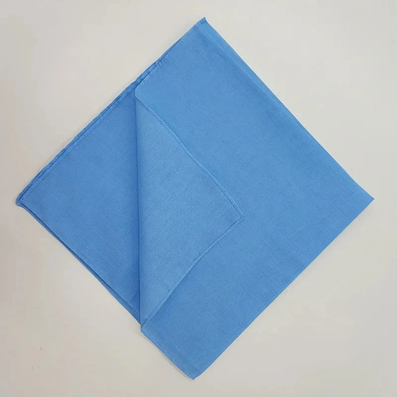 Cotton Solid Color Bandana Cycling Hip Hop Square Scarf Headband Outdoor Sports Street Dance Hijab Women Men Boys Girls Scarves