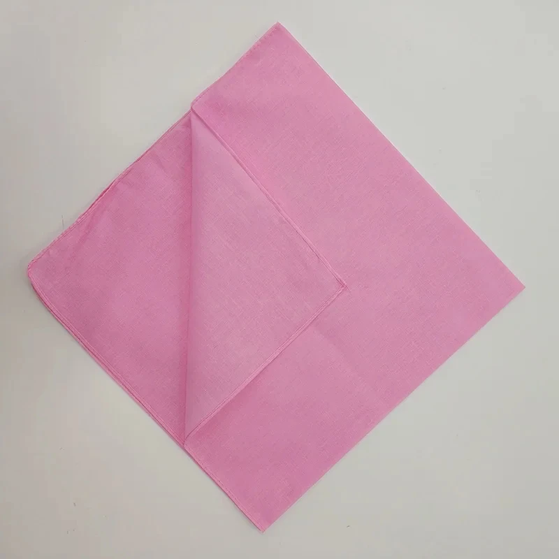 Cotton Solid Color Bandana Cycling Hip Hop Square Scarf Headband Outdoor Sports Street Dance Hijab Women Men Boys Girls Scarves