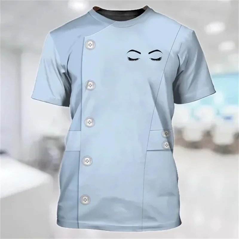 Artist Lashes Pattern T-Shirt For Women Eyelash Lovely 3D Printed Tees Summer Fashion Loose Tops Short Sleeves O-Neck T Shirts
