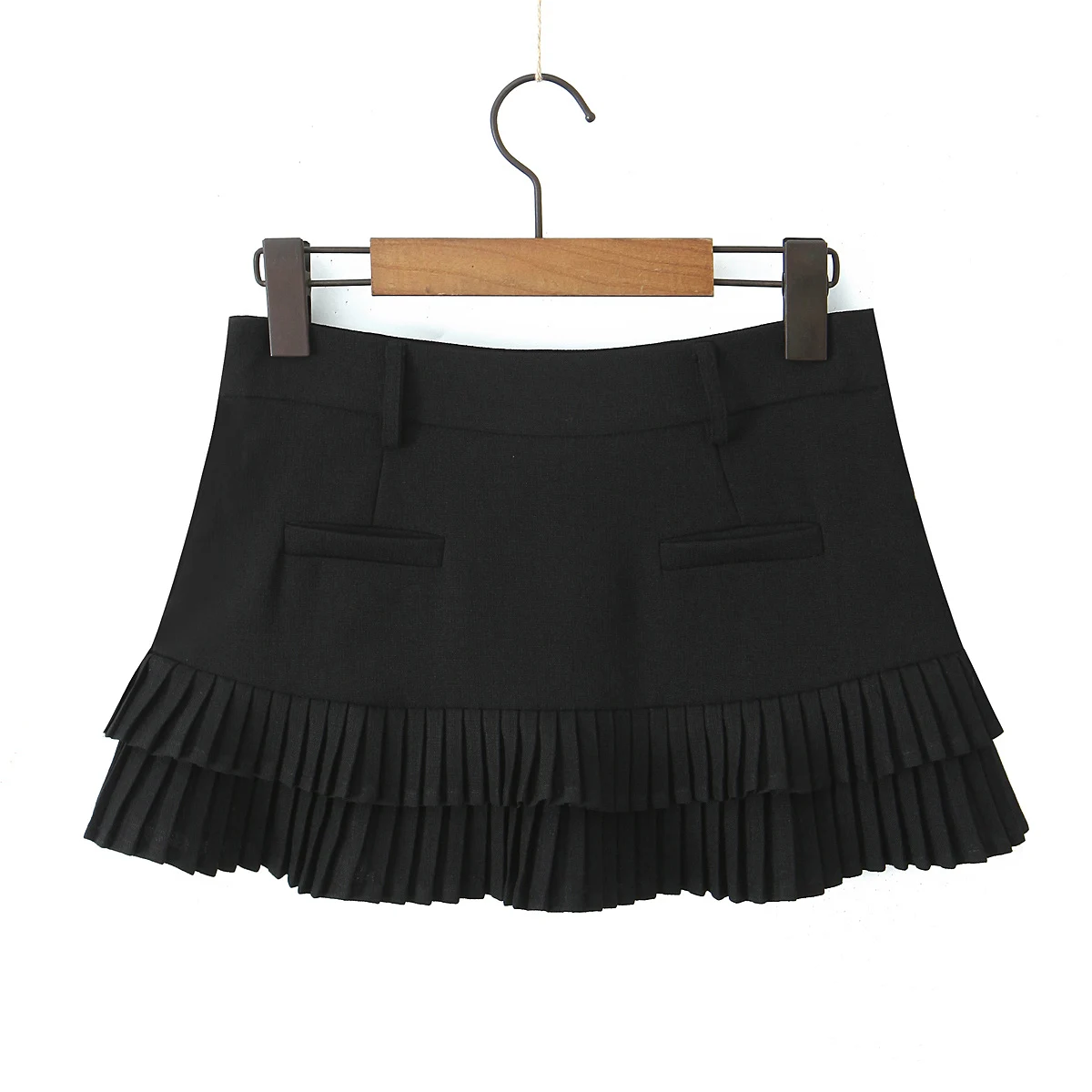Summer Black Mini Skirts Vintage Kawaii Skirts Women Super Short Skirts For Woman Preppy Style Mirco Skirt Pleated Skirts Blue